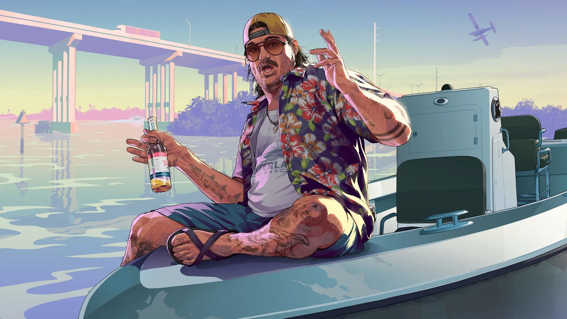Visual karakter dalam GTA 6 yang dapat berubah bentuk fisik berdasarkan pola kebiasaan harian.