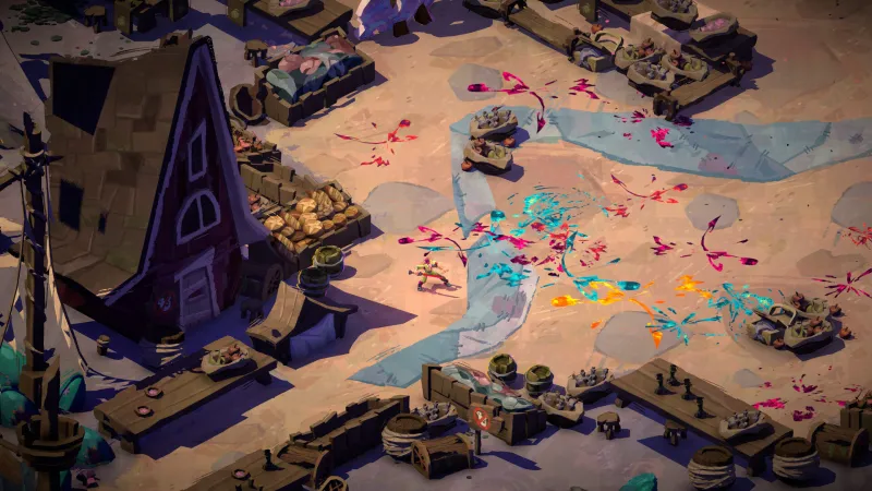Tampilan visual game aksi terbaru buatan Dlala Studios berjudul Murals.