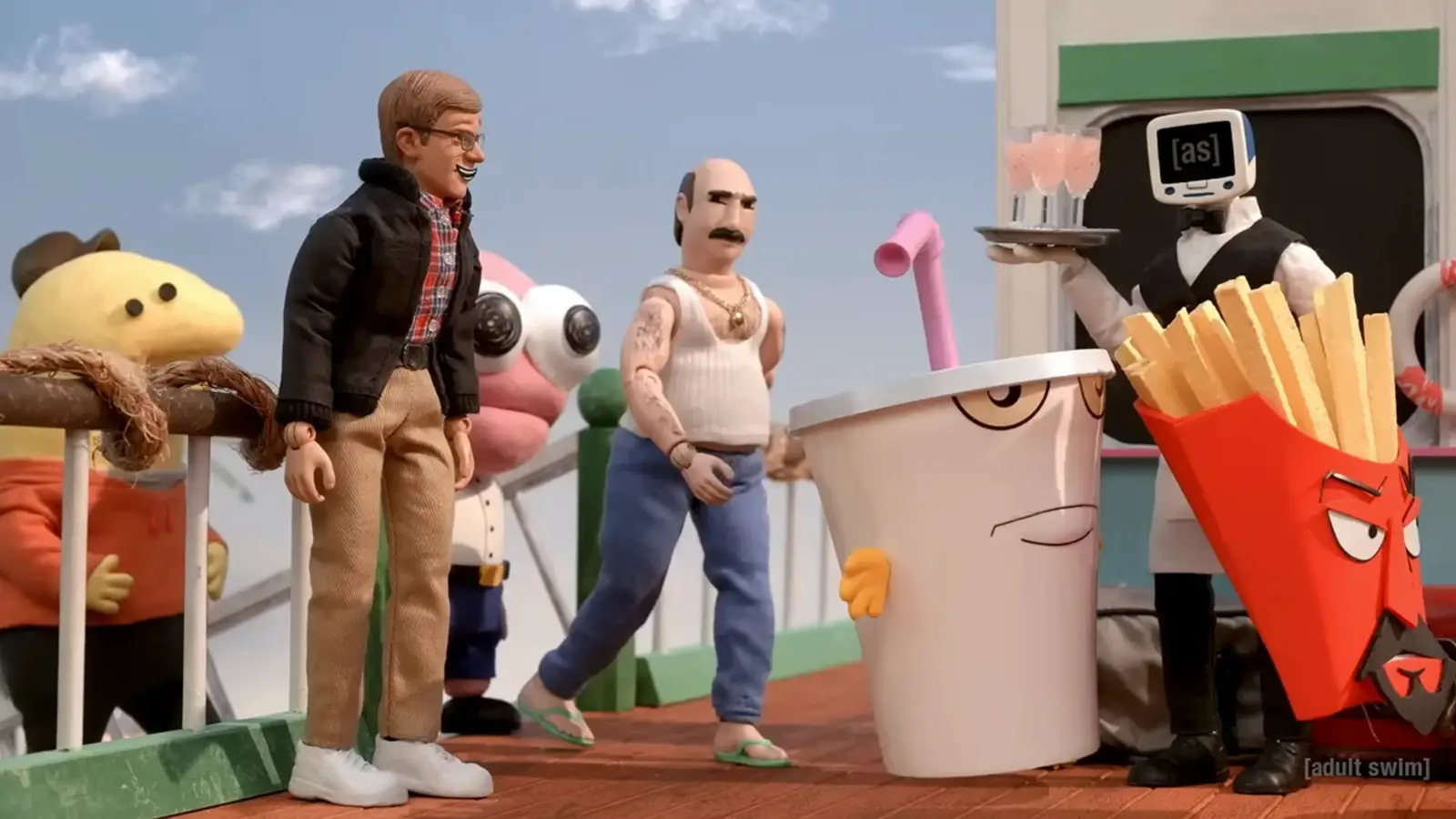Robot Chicken hadirkan spesial 25 tahun Adult Swim dan serang AI.